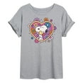 thumbnail image 1 of Peanuts - Hug Heart Flower - Women's Oversized T-Shirt, 1 of 6