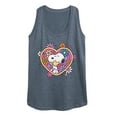thumbnail image 1 of Peanuts - Hug Heart Flower - Women's Racerback Tank Top, 1 of 5