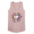 thumbnail image 1 of Peanuts - Hug Heart Flower - Women's Racerback Tank Top, 1 of 5