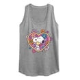 thumbnail image 1 of Peanuts - Hug Heart Flower - Women's Racerback Tank Top, 1 of 5