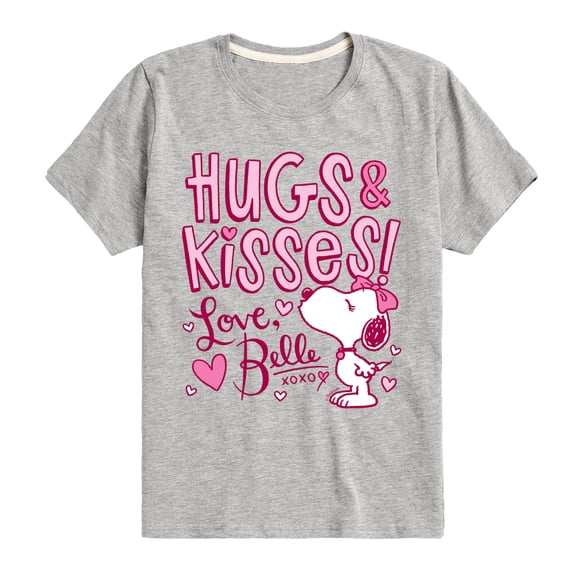 Peanuts - Hugs and Kisses Belle - Toddler and Youth Short Sleeve Graphic T-Shirt