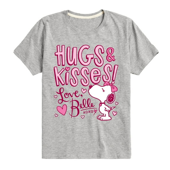 Peanuts - Hugs and Kisses Belle - Toddler and Youth Short Sleeve Graphic T-Shirt