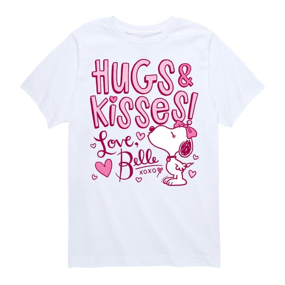 Peanuts - Hugs and Kisses Belle - Toddler and Youth Short Sleeve Graphic T-Shirt