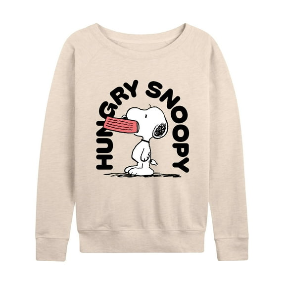 Peanuts - Hungry Snoopy - Women's Lightweight French Terry Long Sleeve Shirt