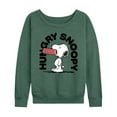 thumbnail image 1 of Peanuts - Hungry Snoopy - Women's Lightweight French Terry Long Sleeve Shirt, 1 of 6