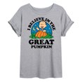 thumbnail image 1 of Peanuts - I Believe In The Great Pumpkin - Juniors Ideal Flowy Muscle T-Shirt, 1 of 6