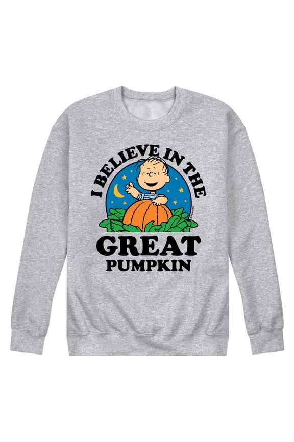 - I Believe In The Great Pumpkin - Men's Crew Neck Fleece Pullover