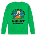 thumbnail image 1 of Peanuts - I Believe In The Great Pumpkin - Men's Crew Neck Fleece Pullover, 1 of 1
