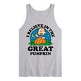 thumbnail image 1 of Peanuts - I Believe In The Great Pumpkin - Men's Jersey Tank Top, 1 of 4