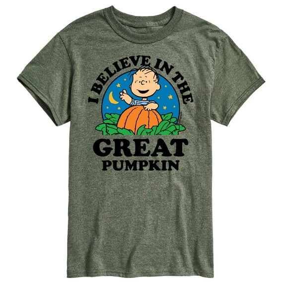Peanuts - I Believe In The Great Pumpkin - Men's Short Sleeve Graphic T-Shirt