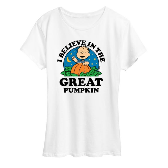 Peanuts - I Believe In The Great Pumpkin - Women's Short Sleeve Graphic T-Shirt