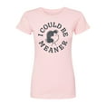 thumbnail image 1 of Peanuts - I Could Be Meaner Lucy - Juniors Fitted Graphic T-Shirt, 1 of 4