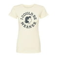 thumbnail image 1 of Peanuts - I Could Be Meaner Lucy - Juniors Fitted Graphic T-Shirt, 1 of 5