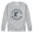 thumbnail image 1 of Peanuts - I Could Be Meaner Lucy - Men's Long Sleeve Crew Fleece Sweatshirt, 1 of 5