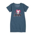 thumbnail image 1 of Peanuts - I Heart Snoopy - Toddler & Youth Girls Fleece Dress, 1 of 6