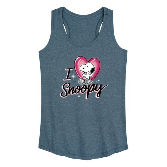 Peanuts - I Heart Snoopy - Women's Racerback Tank Top
