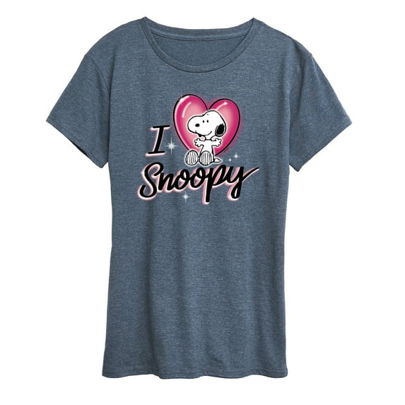 Peanuts - I Heart Snoopy - Women's Short Sleeve Graphic T-Shirt