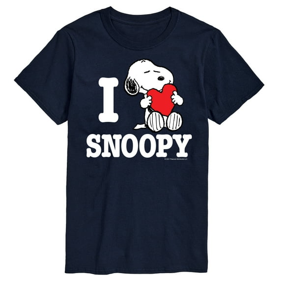 Peanuts - I Love Snoopy - Men's Short Sleeve Graphic T-Shirt