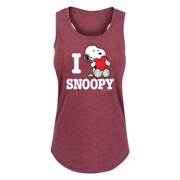 Peanuts - I Love Snoopy - Women's Racerback Tank