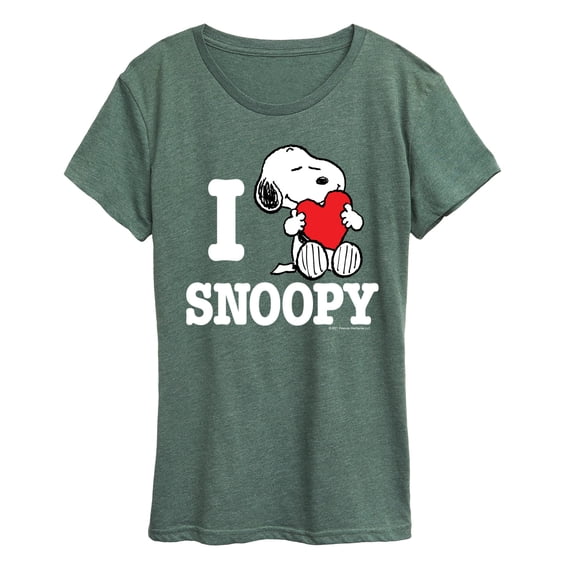 Peanuts - I Love Snoopy - Women's Short Sleeve Graphic T-Shirt