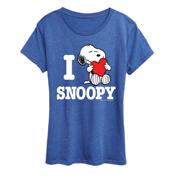 Peanuts - I Love Snoopy - Women's Short Sleeve Graphic T-Shirt
