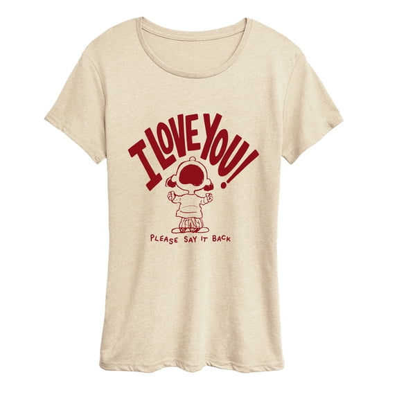 Peanuts - I Love You Please Say it Back Short Sleeve Graphic T-Shirt