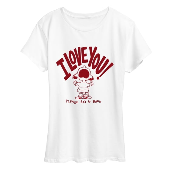 Peanuts - I Love You Please Say it Back Short Sleeve Graphic T-Shirt