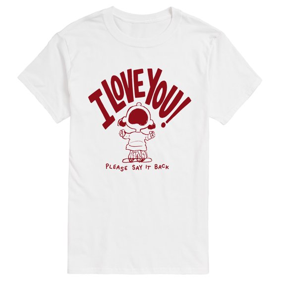 Peanuts - I Love You Please Say it Back Short Sleeve Graphic T-Shirt