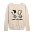thumbnail image 1 of Peanuts - I Need A Girls Day - Women's Lightweight French Terry Long Sleeve Shirt, 1 of 6