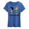 thumbnail image 1 of Peanuts - I Need A Girls Day - Women's Short Sleeve Graphic T-Shirt, 1 of 6