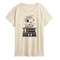 thumbnail image 1 of Peanuts - Need Coffee Snoopy - Women's Short Sleeve Graphic T-Shirt, 1 of 5