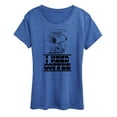 thumbnail image 1 of Peanuts - I Need Coffee Snoopy - Women's Short Sleeve Graphic T-Shirt, 1 of 5