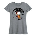thumbnail image 1 of Peanuts - I Need My Space - Women's Short Sleeve Graphic T-Shirt, 1 of 5