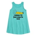 thumbnail image 1 of Peanuts - I Think Ill Stay In Bed - Toddler & Youth Girls A-line Dress, 1 of 5