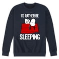 thumbnail image 1 of Peanuts - I'd Rather Be Sleeping - Men's Crew Fleece Sweatshirt, 1 of 5