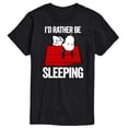 thumbnail image 1 of Peanuts - I'd Rather Be Sleeping - Men's Short Sleeve Graphic T-Shirt, 1 of 5