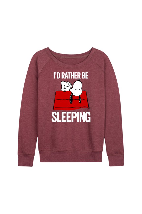 - I'd Rather Be Sleeping - Women's French Terry Long Sleeve Pullover
