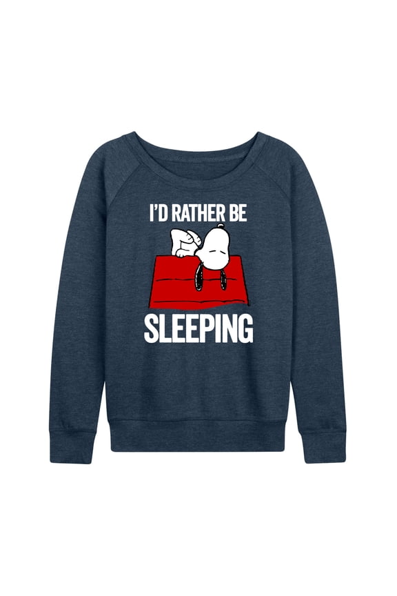 - I'd Rather Be Sleeping - Women's French Terry Long Sleeve Pullover