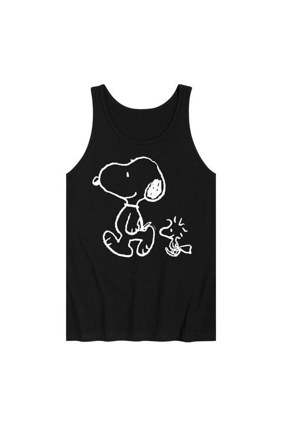 - Snoopy Woodstock Walk - Men's Jersey Tank Top