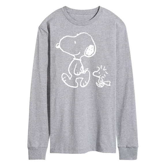 Peanuts - I'll Follow You - Snoopy & Woodstock - Men's Long Sleeve T-Shirt