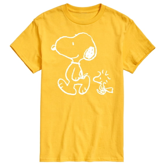 Peanuts - I'll Follow You - Snoopy & Woodstock - Men's Short Sleeve Graphic T-Shirt