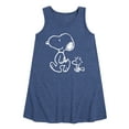 thumbnail image 1 of Peanuts - I'll Follow You - Snoopy & Woodstock - Toddler & Youth Girls A-line Dress, 1 of 5