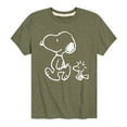 thumbnail image 1 of Peanuts - I'll Follow You - Snoopy & Woodstock - Toddler & Youth Short Sleeve Graphic T-Shirt, 1 of 5