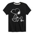 thumbnail image 1 of Peanuts - I'll Follow You - Snoopy & Woodstock - Toddler & Youth Short Sleeve Graphic T-Shirt, 1 of 5