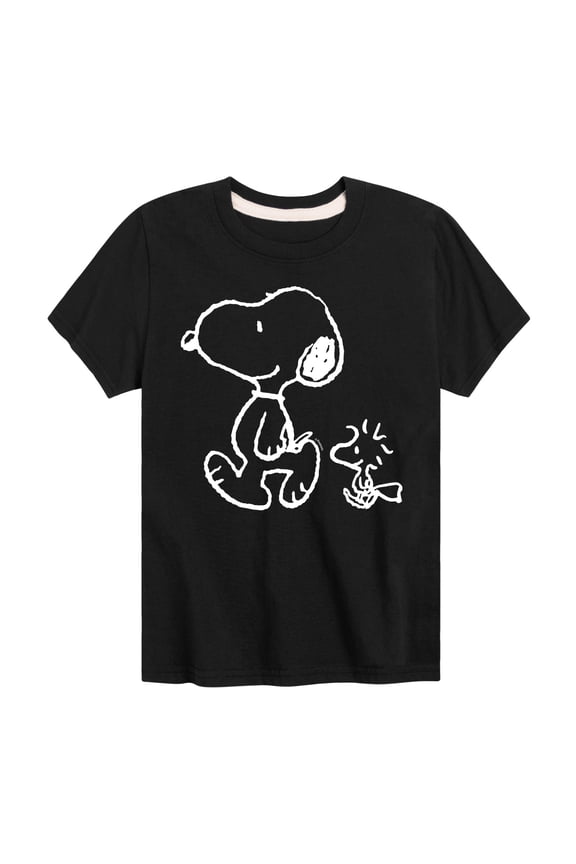 - I'll Follow You - Snoopy & Woodstock - Toddler & Youth Short Sleeve Graphic T-Shirt
