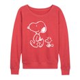 thumbnail image 1 of Peanuts - I'll Follow You - Snoopy & Woodstock - Women's Lightweight French Terry Pullover, 1 of 1