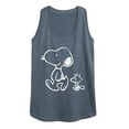 thumbnail image 1 of Peanuts - I'll Follow You - Snoopy & Woodstock - Women's Racerback Tank Top, 1 of 5