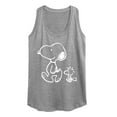 thumbnail image 1 of Peanuts - I'll Follow You - Snoopy & Woodstock - Women's Racerback Tank Top, 1 of 5