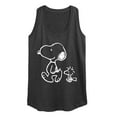 thumbnail image 1 of Peanuts - I'll Follow You - Snoopy & Woodstock - Women's Racerback Tank Top, 1 of 5