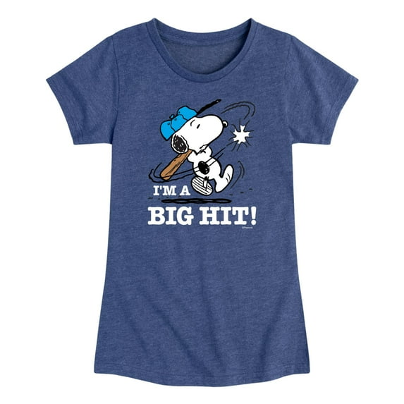 Peanuts - I'm A Big Hit - Toddler and Youth Girls Short Sleeve T-Shirt